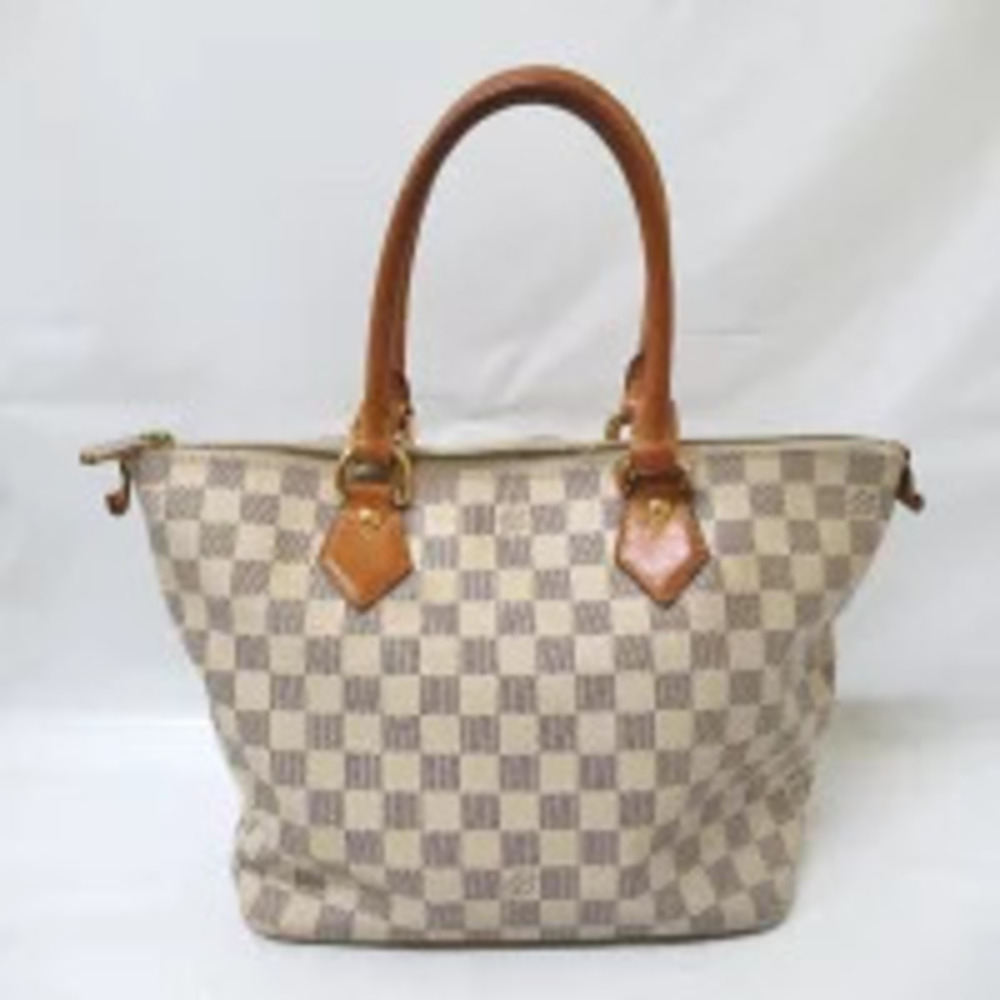Louis Vuitton Saleya Tote White Damier Bag Azur